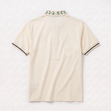 Camiseta 185036 Tipo Polo Crema para hombre