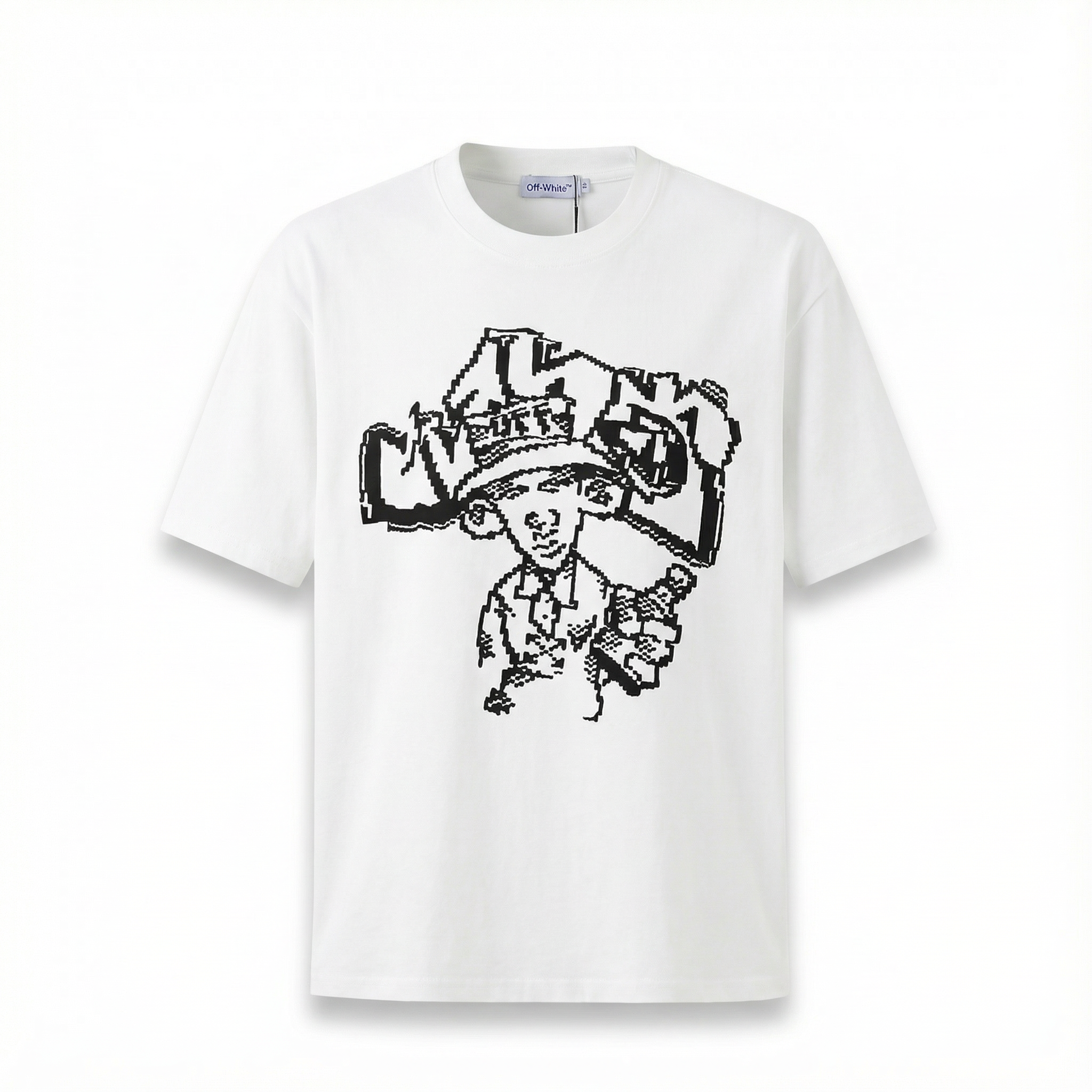 Camiseta 197002 Oversize Blanca Para Hombre