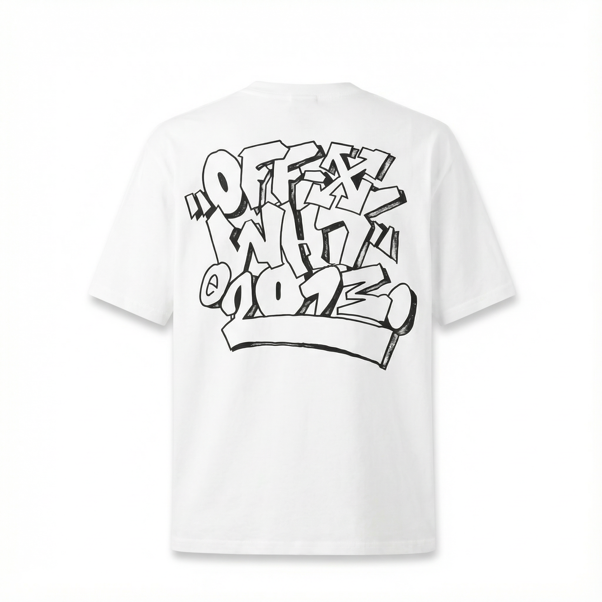 Camiseta 197002 Oversize Blanca Para Hombre