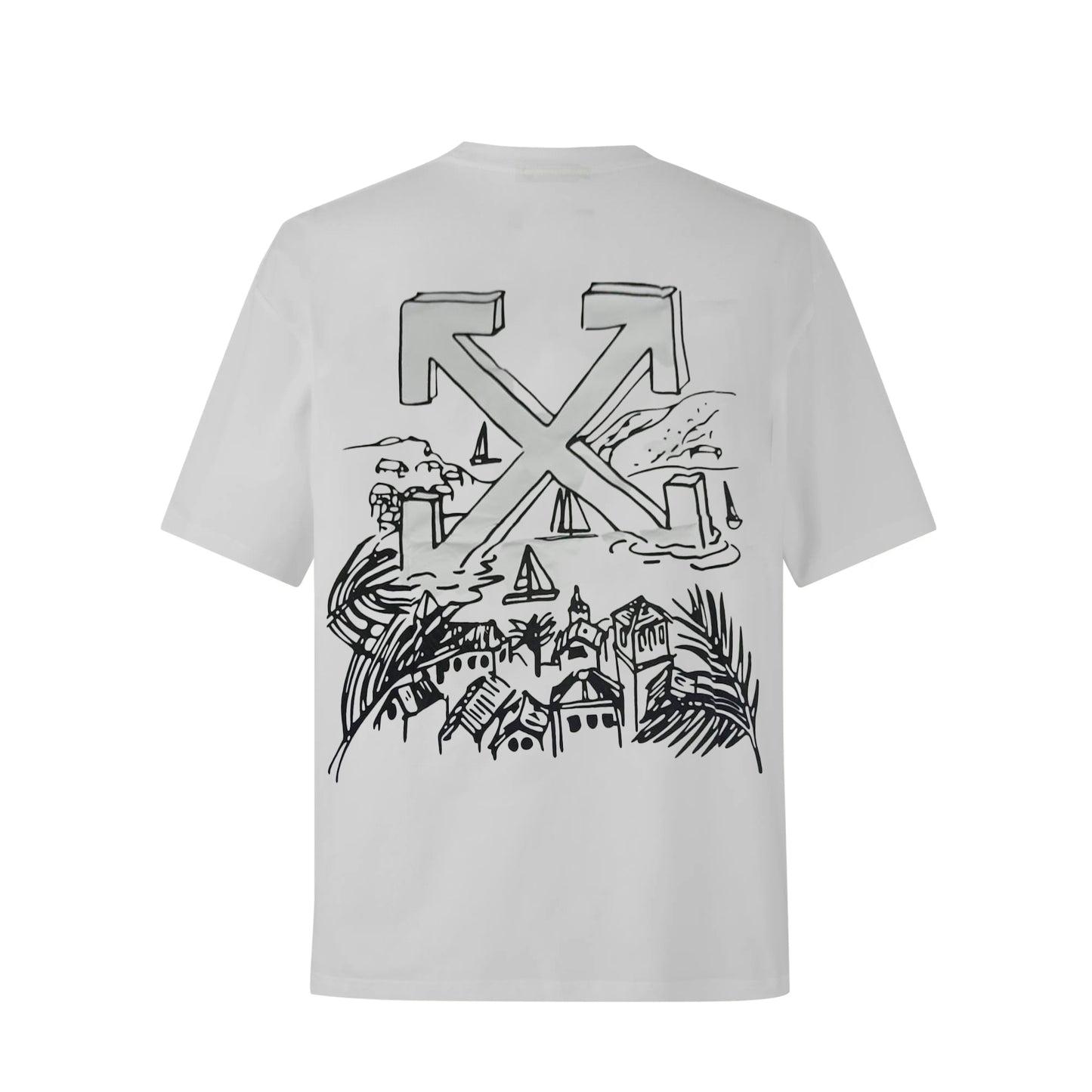 Camiseta 197003 Oversize Blanca Para Hombre