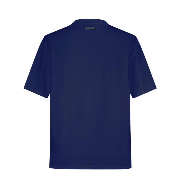 Camiseta 583003 Oversize Azul Oscuro Para Hombre