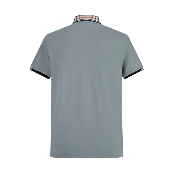 Camiseta 58200 Tipo Polo Azul Grey  Para Hombre