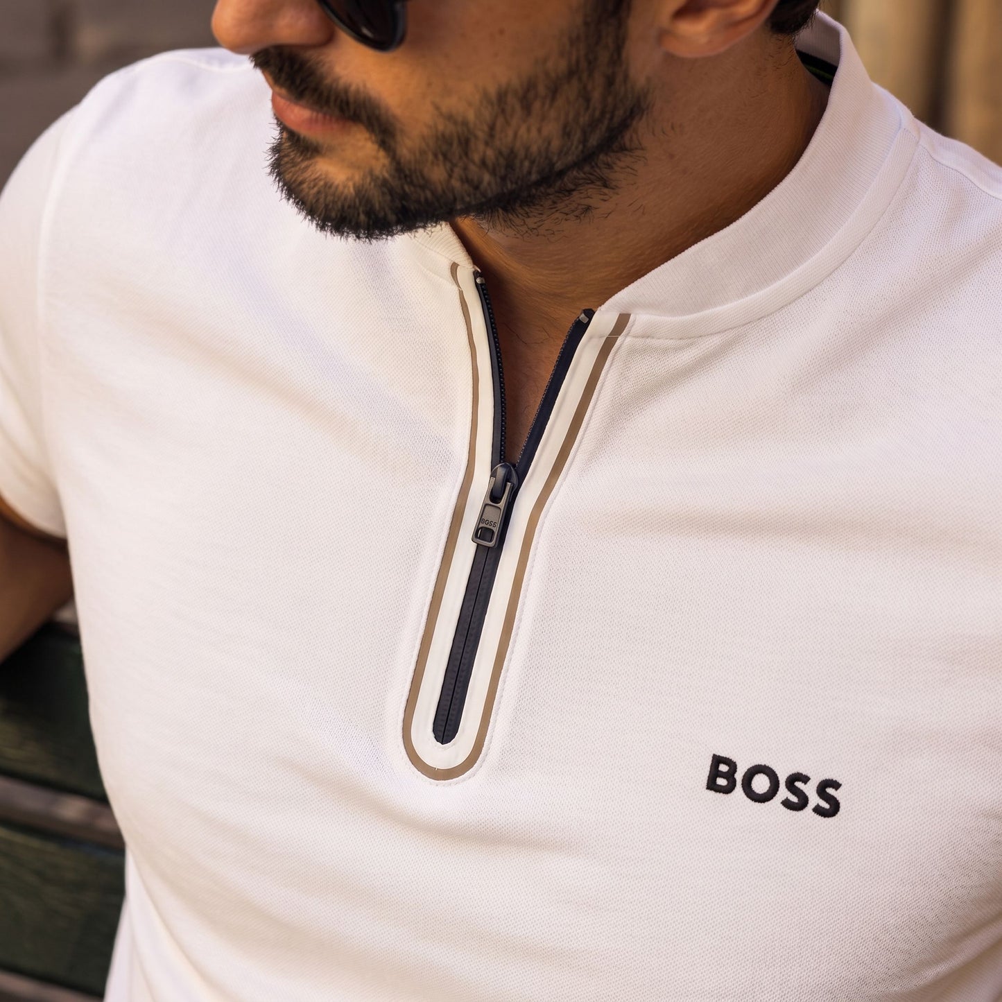 Camiseta 921082 Tipo Polo Blanco para hombre