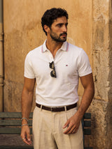 Camiseta 185049 Tipo Polo Blanco para hombre
