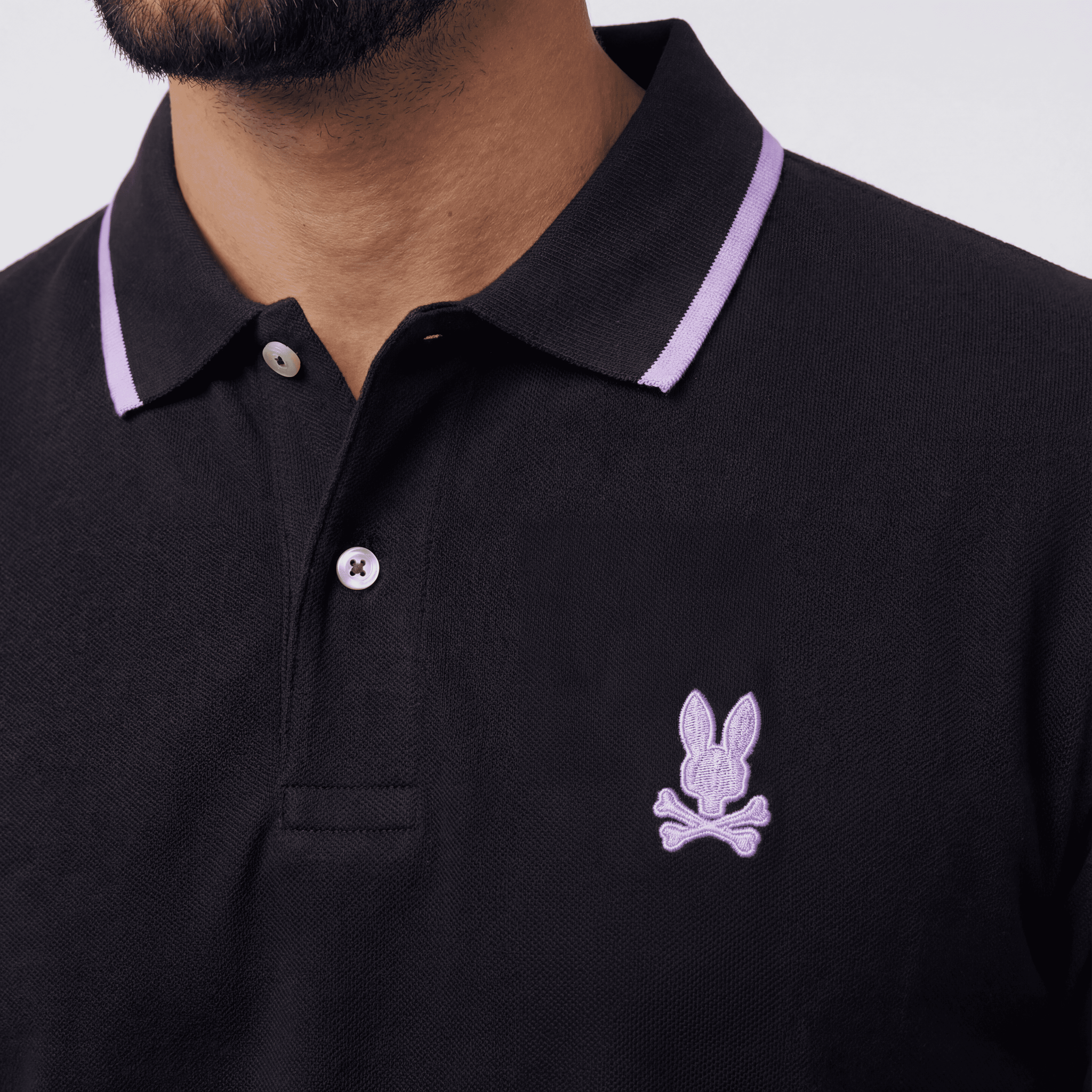 Camiseta 22335# Tipo Polo Negra Para Hombre