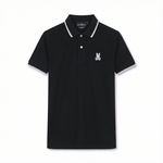 Camiseta 22335# Tipo Polo Negra Para Hombre