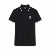 Camiseta 22335# Tipo Polo Negra Para Hombre