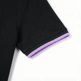 Camiseta 22335# Tipo Polo Negra Para Hombre
