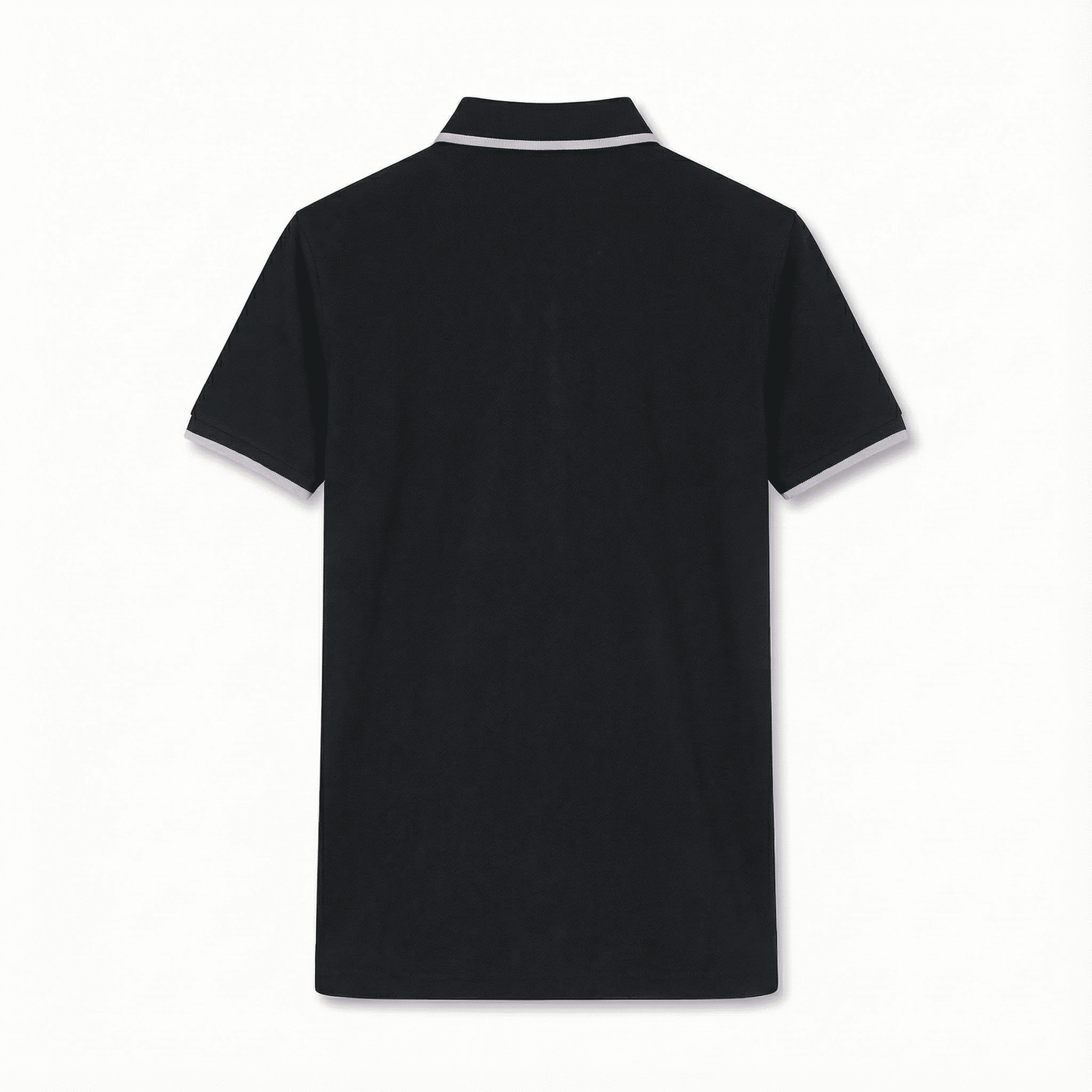 Camiseta 22335# Tipo Polo Negra Para Hombre