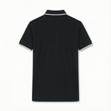 Camiseta 22335# Tipo Polo Negra Para Hombre