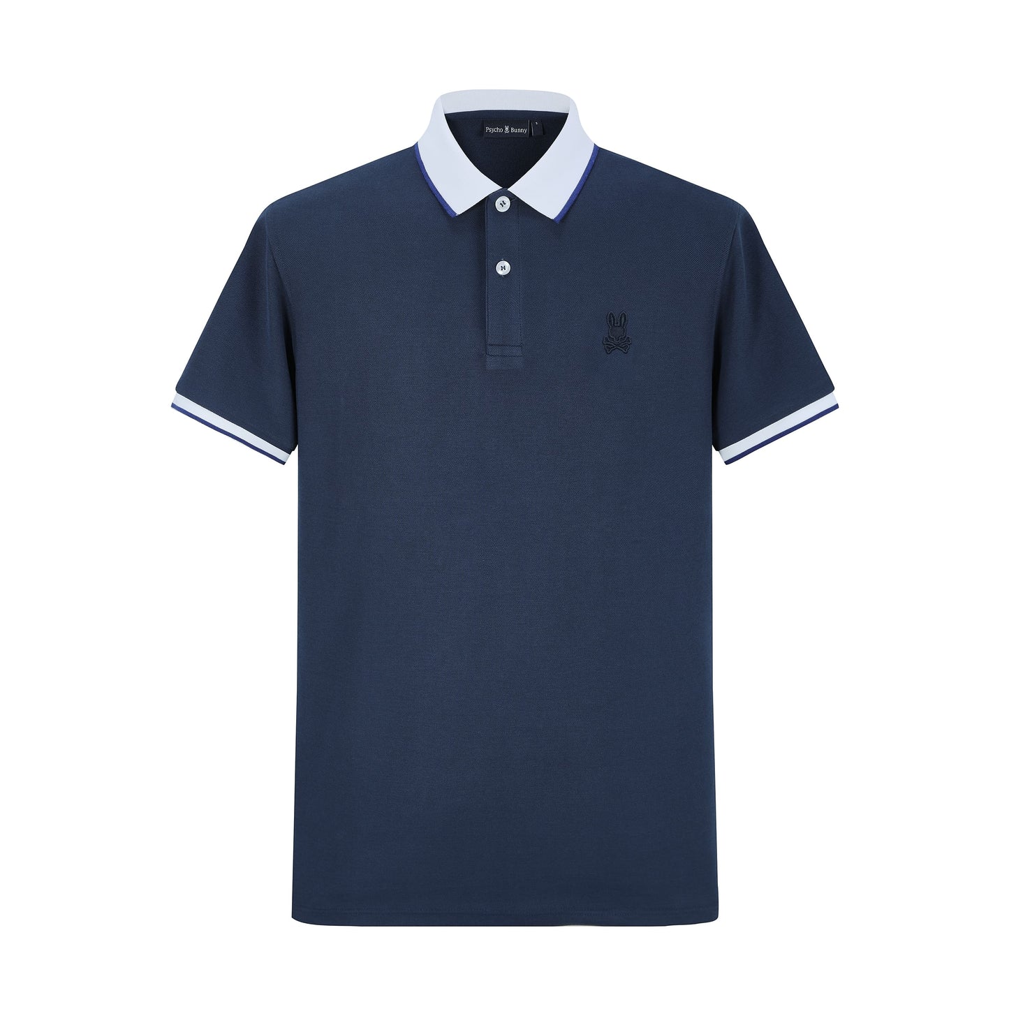 Camiseta 22340# Tipo Polo Azul Oscuro Para Hombre