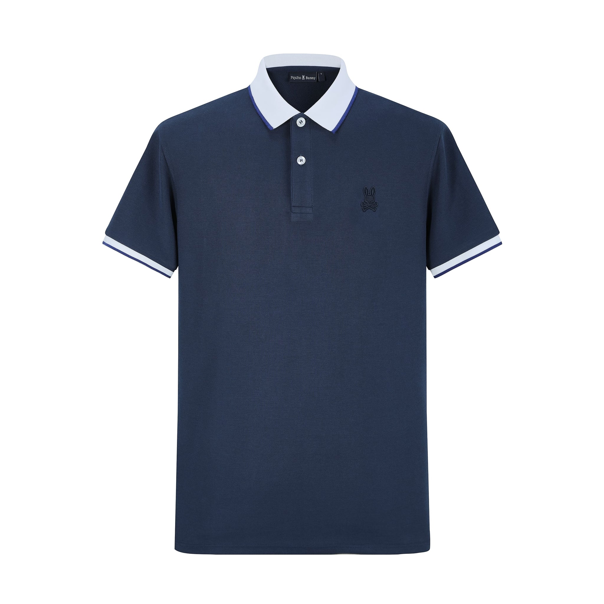 Camiseta 22340# Tipo Polo Azul Oscuro Para Hombre