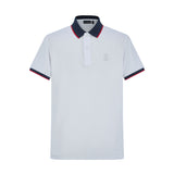 Camiseta 22340# Tipo Polo Blanca Para Hombre