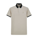 Camiseta 22340# Tipo Polo Khaki Para Hombre