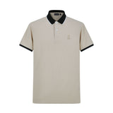 Camiseta 22340# Tipo Polo Khaki Para Hombre