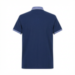 Camiseta 22347# Tipo Polo Azul Oscuro Para Hombre