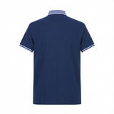 Camiseta 22347# Tipo Polo Azul Oscuro Para Hombre