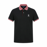 Camiseta 22347# Tipo Polo Negra Para Hombre