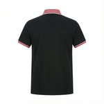 Camiseta 22347# Tipo Polo Negra Para Hombre