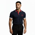 Camiseta 22466# Tipo Polo Azul Oscuro Para Hombre