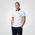Camiseta 22466# Tipo Polo Blanca Para Hombre