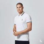 Camiseta 22476# Tipo Polo Blanca Para Hombre
