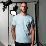 Camiseta 66430 Básica Azul Para Hombre