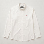 Camisa 50018 Manga larga Crema para hombre