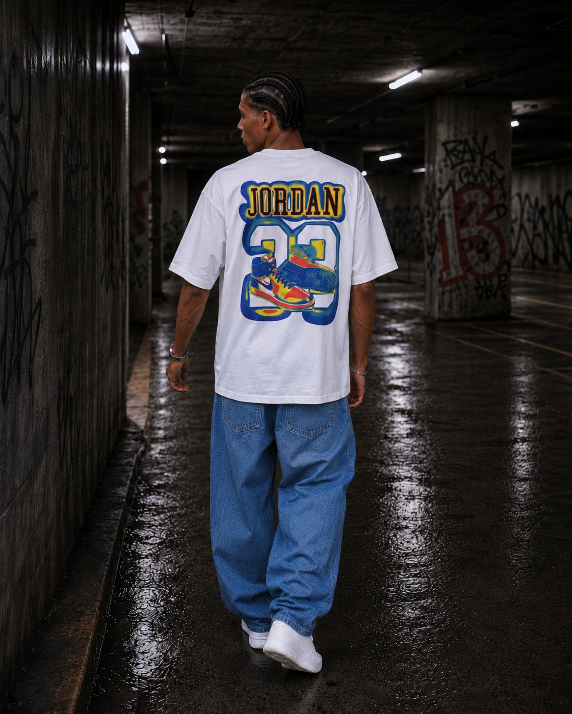 Camiseta 788364 Oversize Blanco para hombre