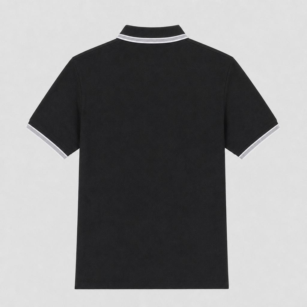 Camiseta 918014 Tipo Polo Negro para hombre