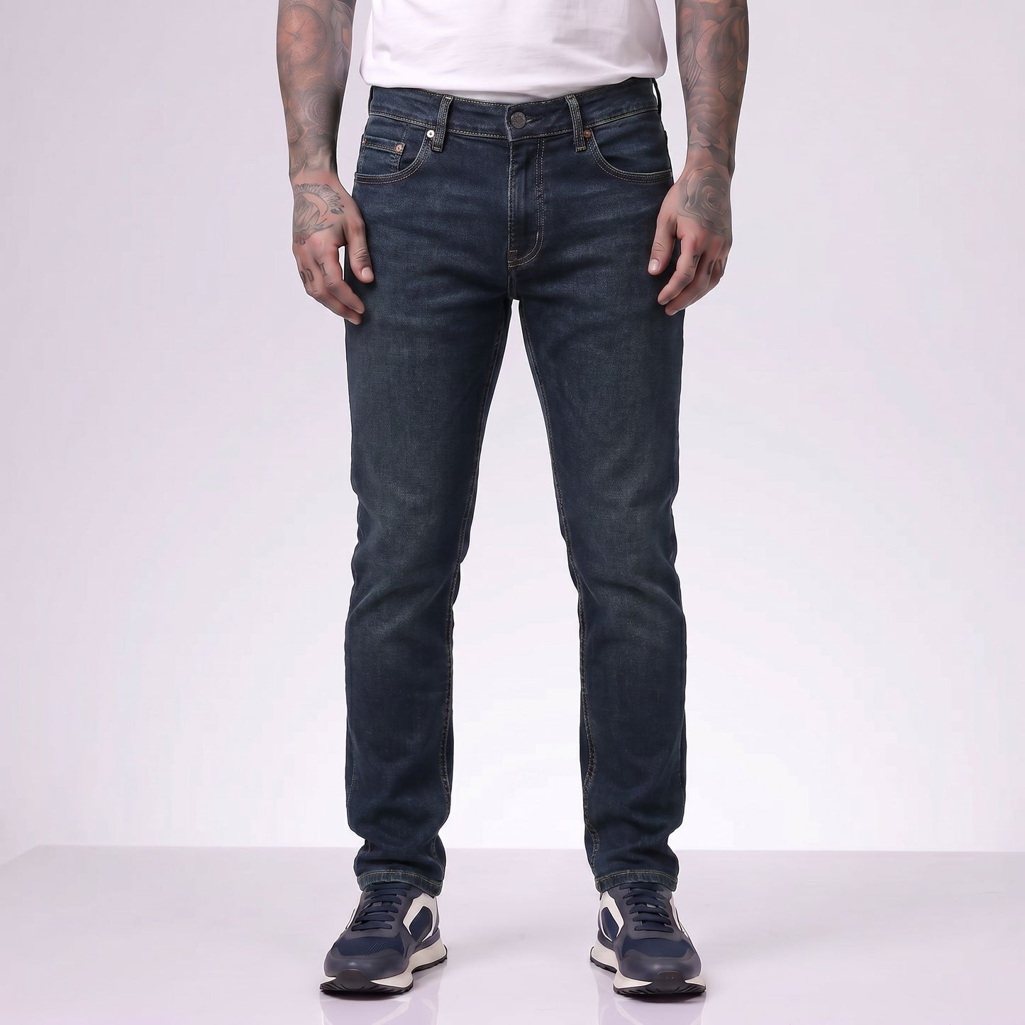 Jean LE CK072 Azul Para Hombre