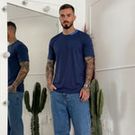 Camiseta 36023 Básica Azul Oscuro Para Hombre