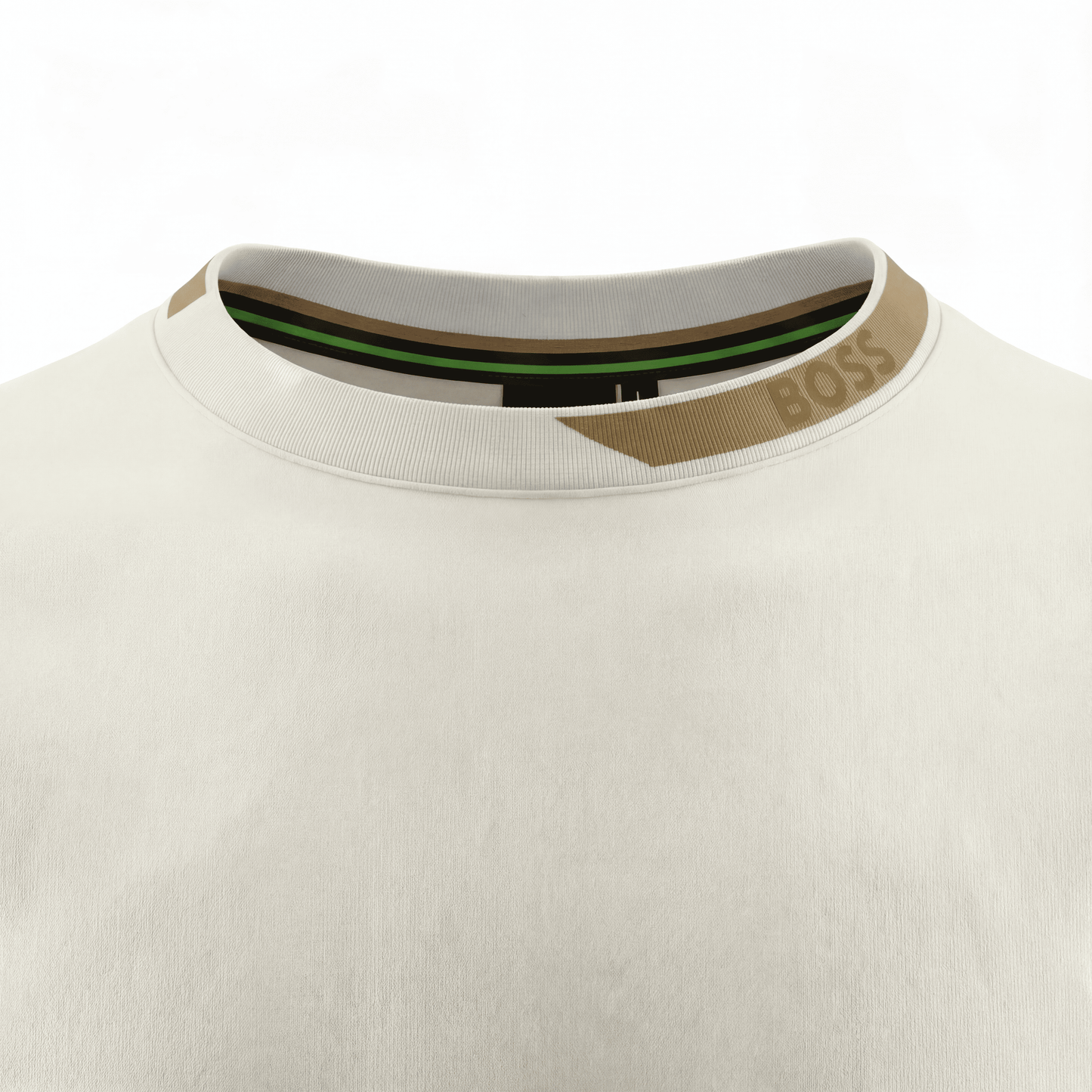 Camiseta 36023 Básica Crema Para Hombre