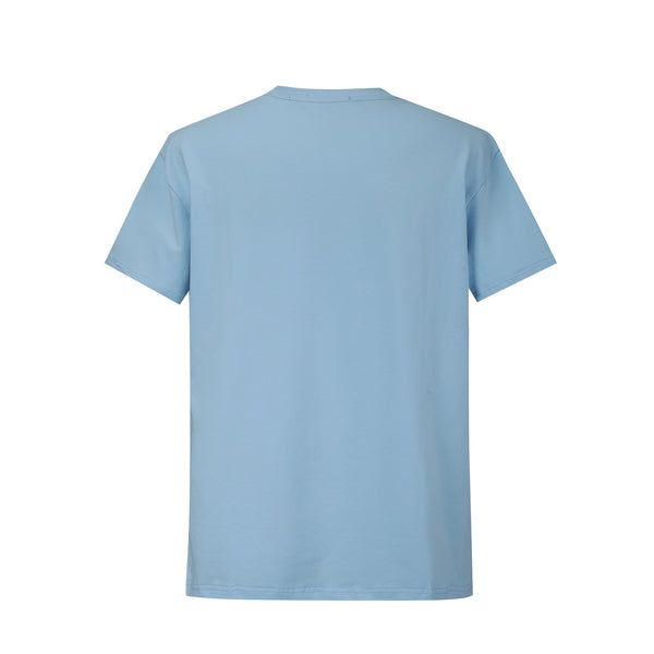 Camiseta 86033 Basica Azul Para Hombre