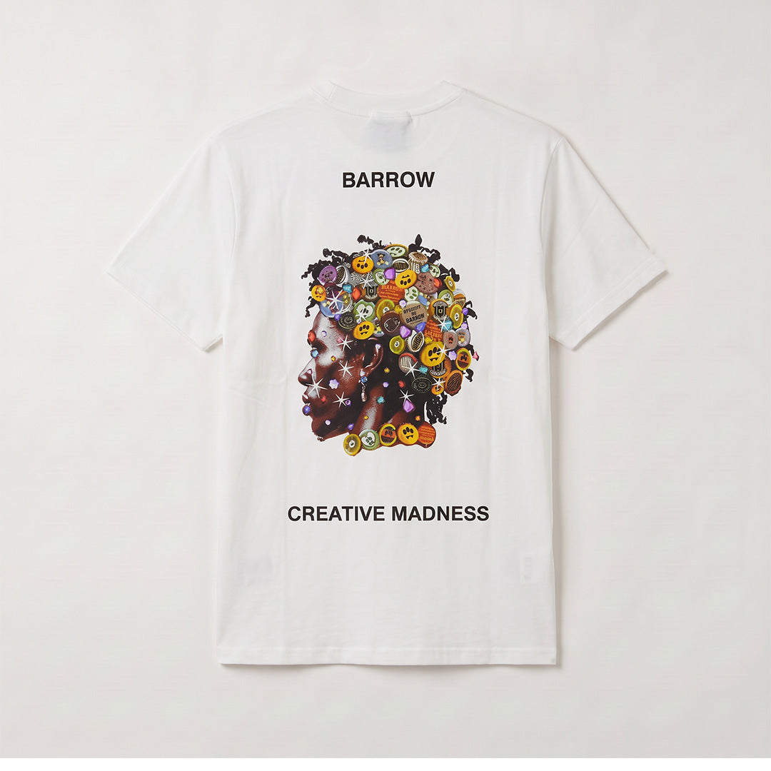 Camiseta 661106 Estampada Blanca Para Hombre