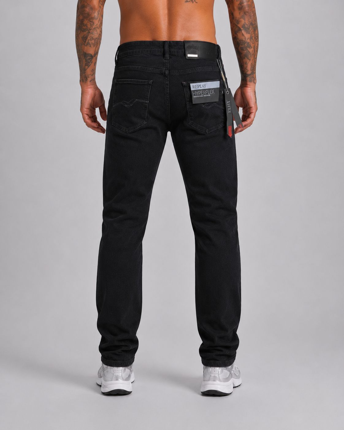 Jean REP CK073 Negro Para Hombre