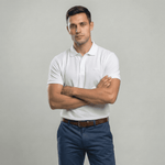 Camiseta 38032 Tipo Polo Blanca Para Hombre