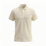 Camiseta 38032 Tipo Polo Crema Para Hombre