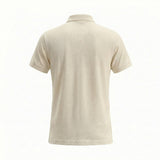 Camiseta 38032 Tipo Polo Crema Para Hombre