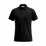 Camiseta 38032 Tipo Polo Negra  Para Hombre
