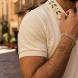 Camiseta 185036 Tipo Polo Crema para hombre