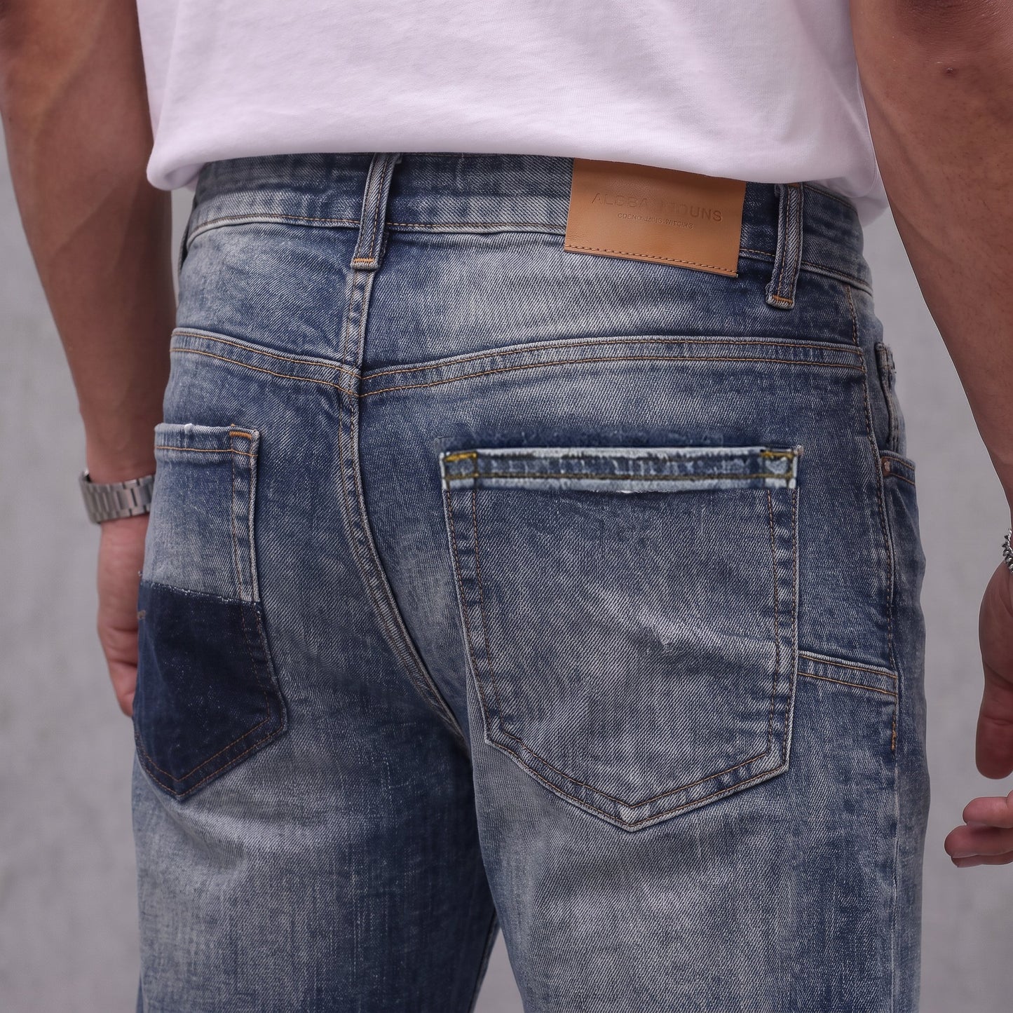 Jean PP PU069L Azul Para Hombre