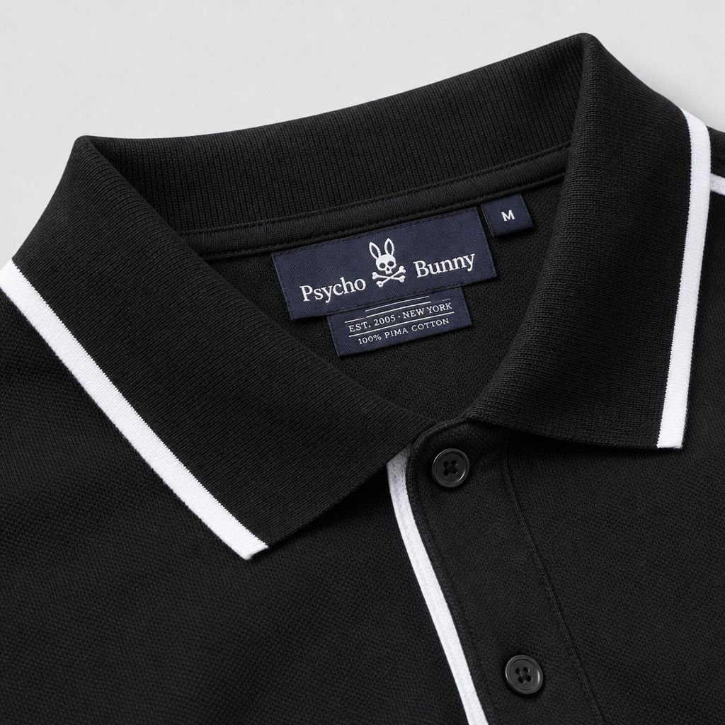 Camiseta 185033 Tipo Polo Negro para hombre