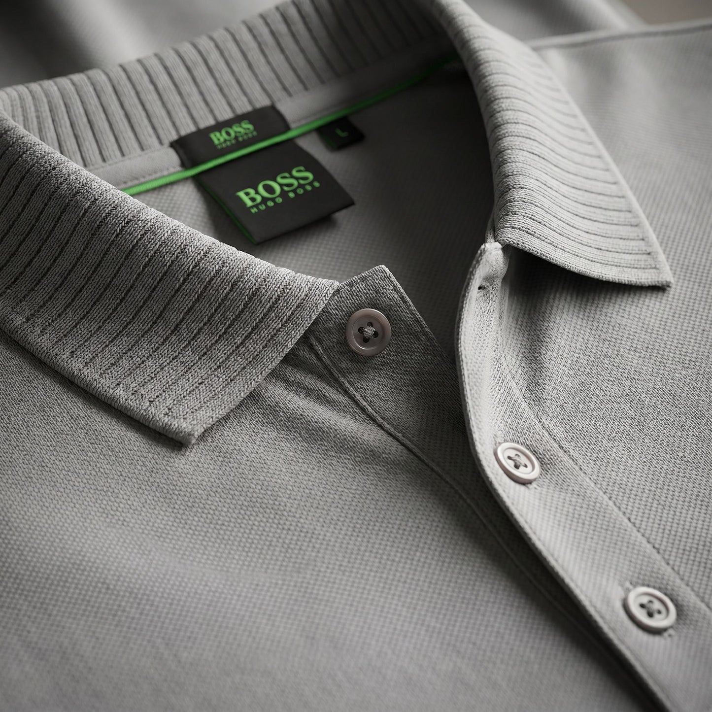 Camiseta 185024 Tipo Polo Gris para hombre