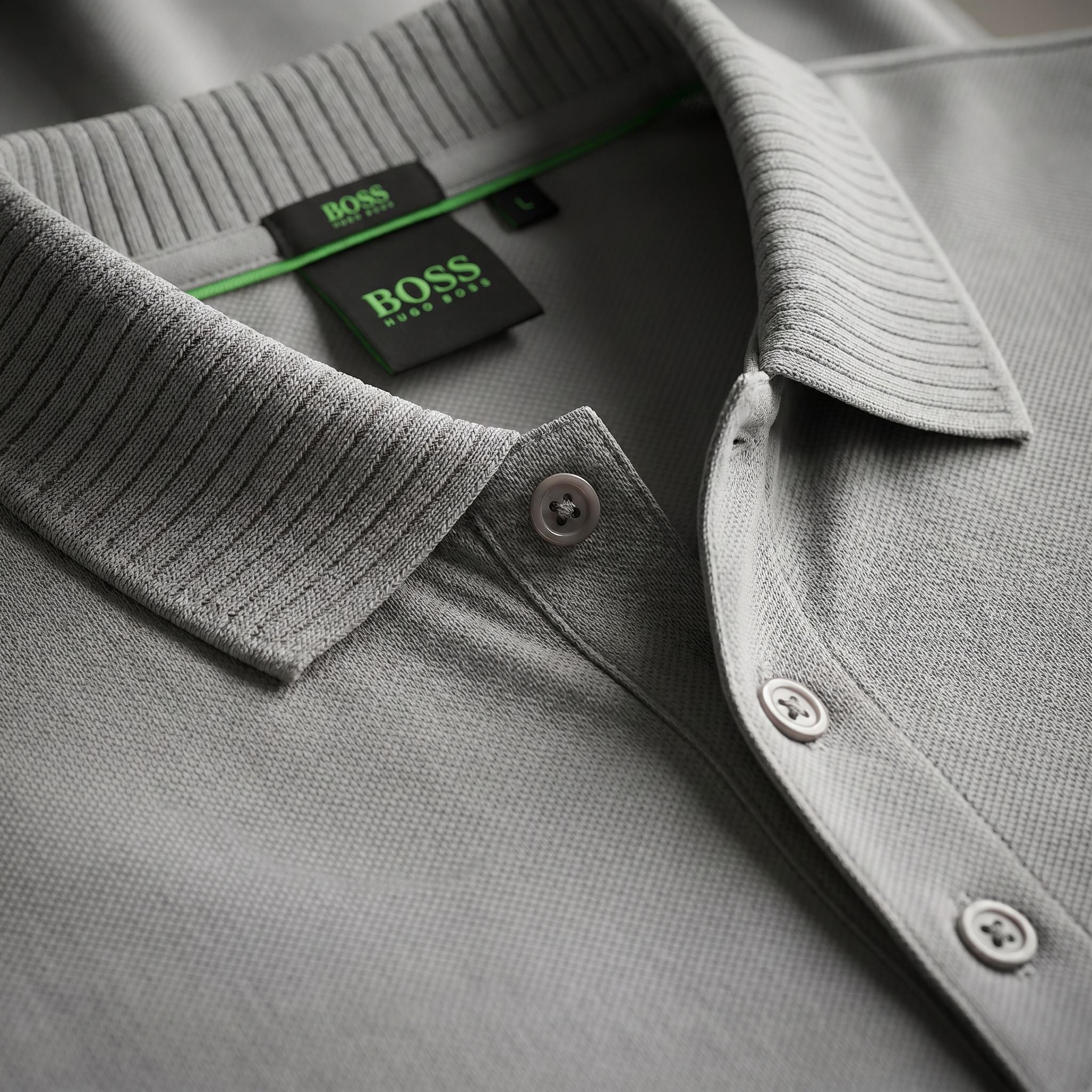 Camiseta 185024 Tipo Polo Gris para hombre