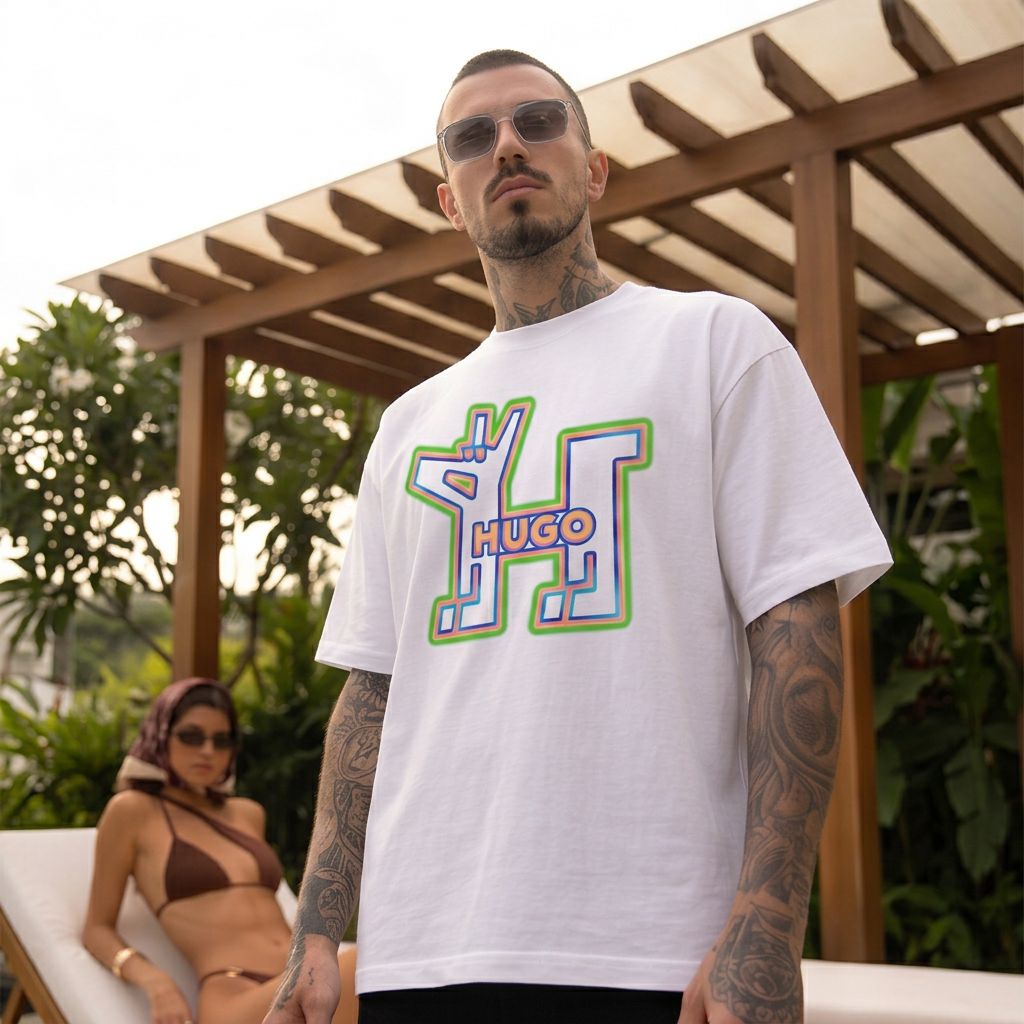 Camiseta 788380 Oversize Blanco para hombre