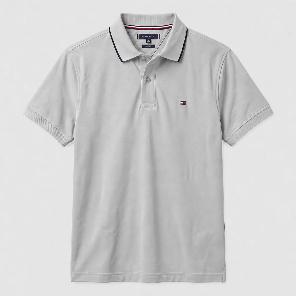 Camiseta 185043 Tipo Polo Gris claro para hombre