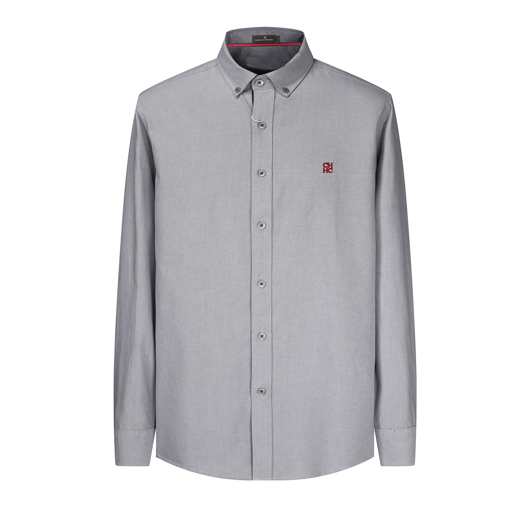 Camisa 50005 Gris Oscuro Manga Larga para Hombre