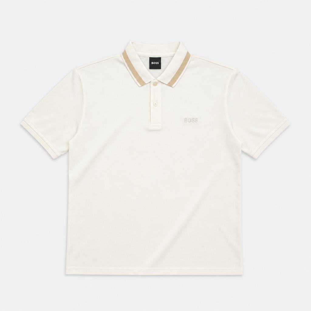 Camiseta 918032 Tipo Polo Crema para hombre