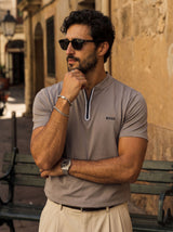 Camiseta 921082 Tipo Polo Gris para hombre